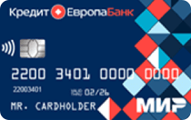 Кредит Европа Банк (МИР Cash Card)	