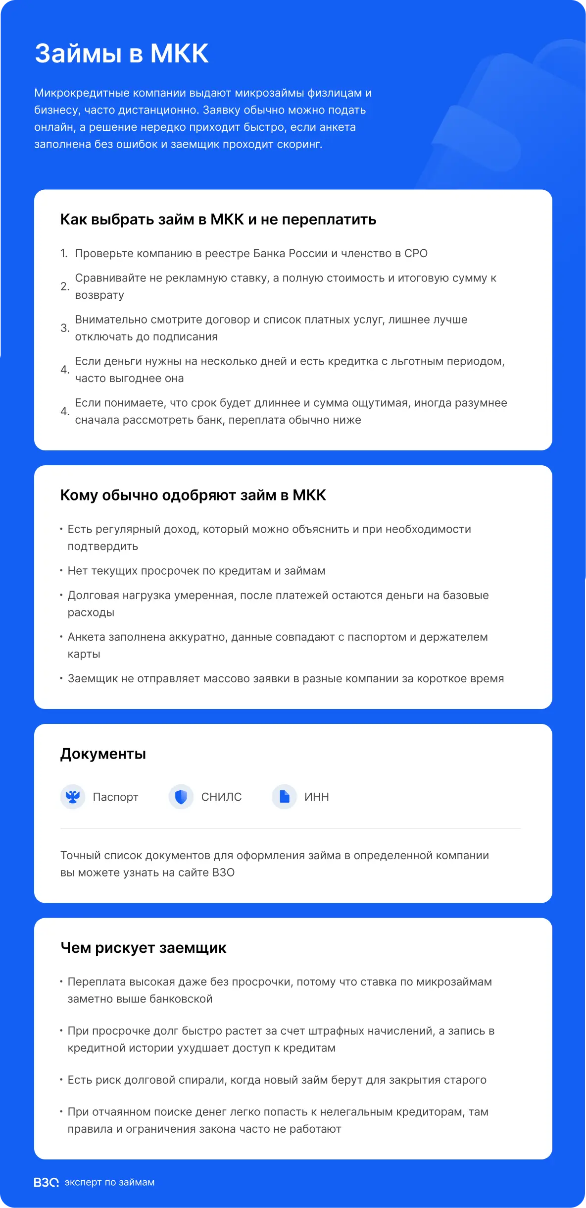 мкк займы