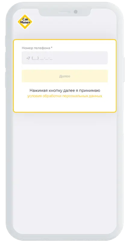 Анкета для займа в КарМани