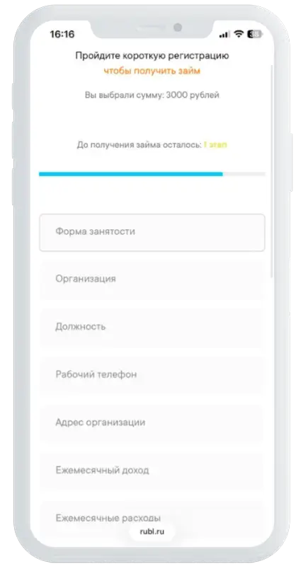 Сведения о доходах в Рубль.ру